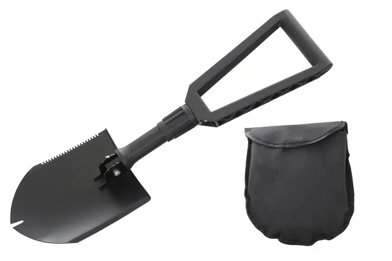 Overland Vehicle Systems 19049901 Tactical Utility Shovel – Military-Grade Multi-Function Tool With Nylon Carry Case 1