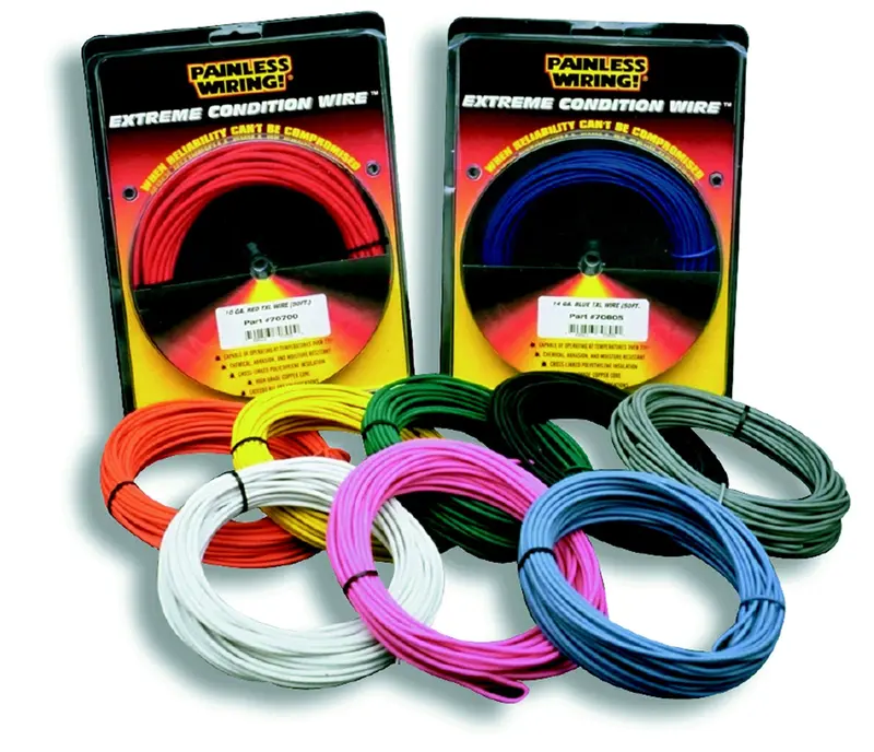 Painless Wiring 70859 Txl Wire – 18 Gauge, 50-Foot Spool, Blue Color 1