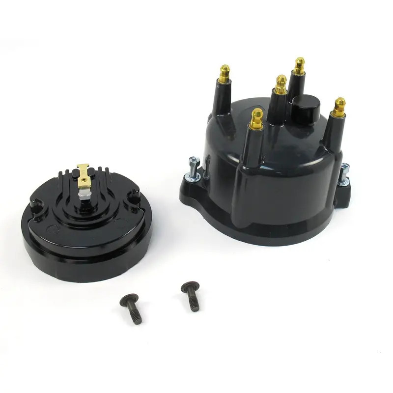 Pertronix D604710 Billet Black Cap And Rotor Kit – Designed For 4-Cylinder Engines 1