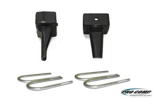 Pro Comp 58100 Rear 1-Inch Lift Block Kit With U-Bolt Hardware 1