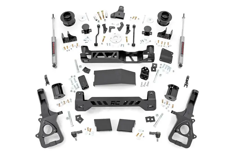 Rough Country 5-Inch Lift Kit For 2019–2020 Ram 1500 4Wd With Air Ride Suspension & 22" Xl Wheels 1