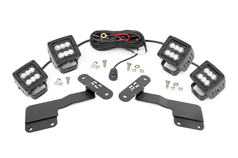 Rough Country 70852 Led Ditch Light Kit – 2-Inch Flood Beam For 2015–2019 Subaru Outback Black Series 1
