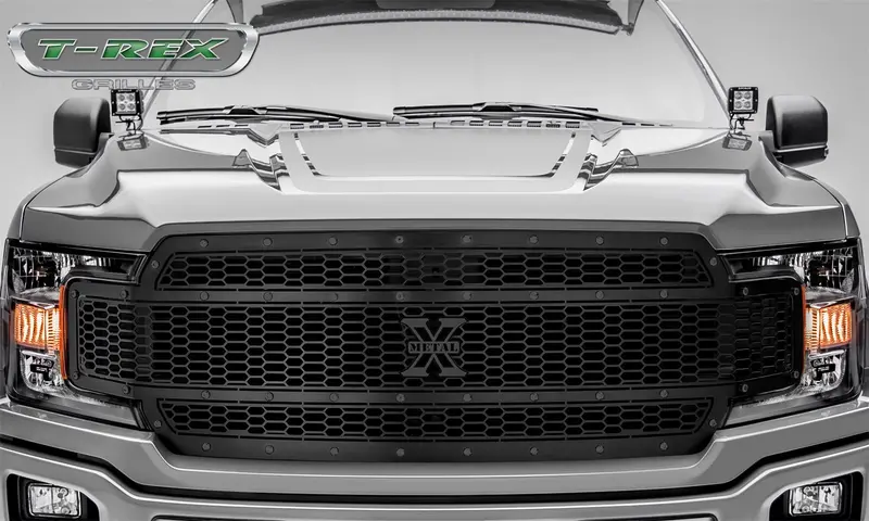 T-Rex Grilles 7715841-Br Stealth Laser X-Metal Front Grille – Black Finish 2