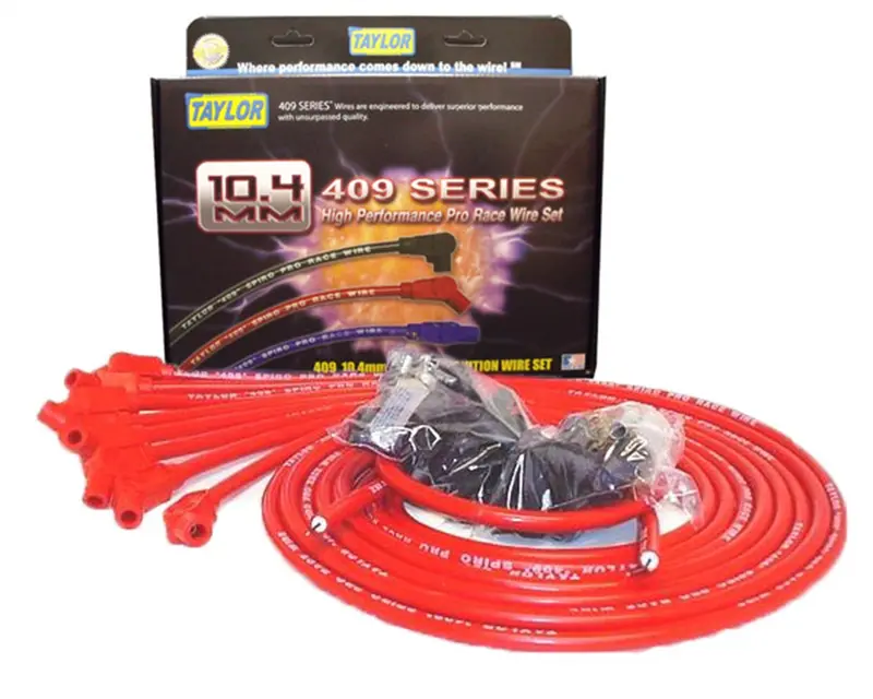 Taylor Cable 79253 Spiro-Pro 10.4Mm Ignition Wire Set – 409-Series, Low-Resistance Spark Delivery 1