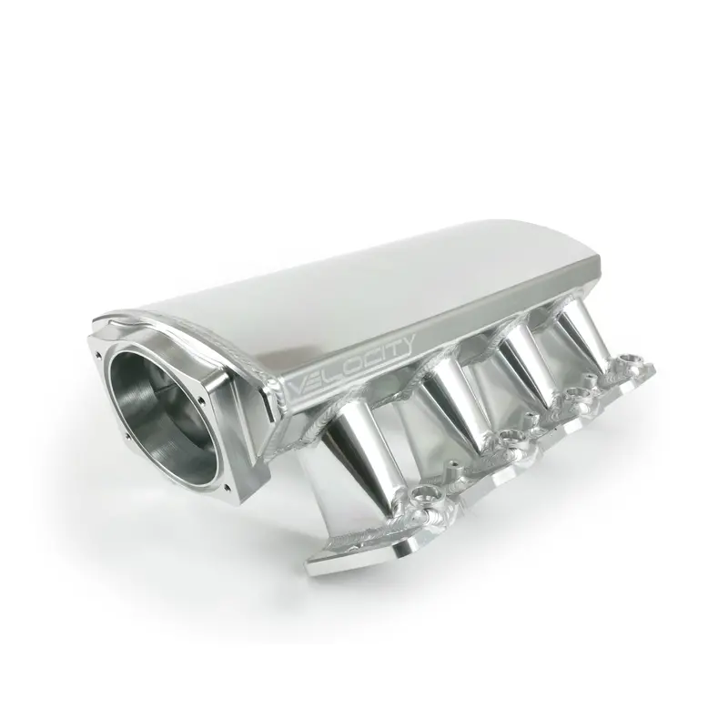 Top Street Performance Aluminum Intake Manifold – Cathedral Port, Angled Design, Anodized Finish 1