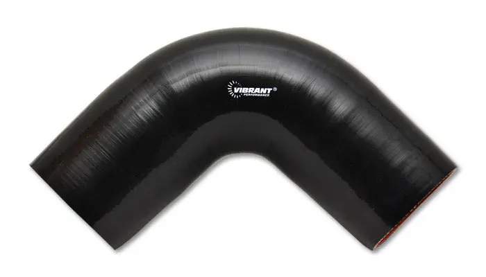 Vibrant Performance 4-Ply 90-Degree Elbow – 2-Inch Id, 4-Inch Leg Length, Heat-Resistant Black Silicone 1