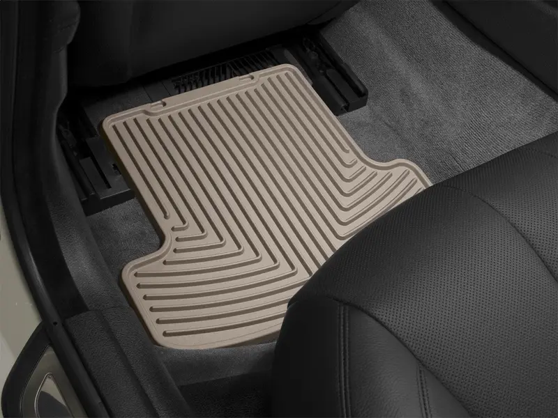 Weathertech All-Weather Floor Mats – Tan-Colored, Custom-Fit Set For Front And Rear Seats 1