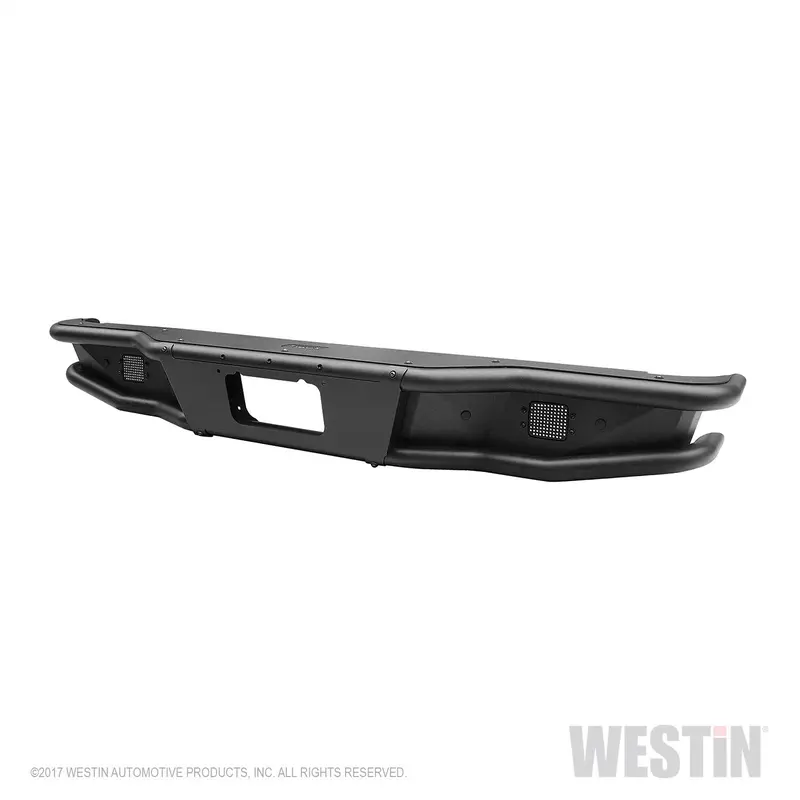 Westin Outlaw Rear Bumper – Heavy-Duty Textured Black Steel Bumper With Rugged Off-Road Aesthetics 1