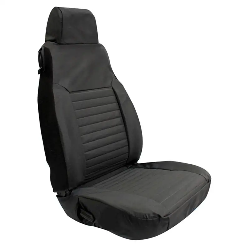 Rampage Diamond Black Seat Covers – Pair, Universal Fit With Premium Texture 1